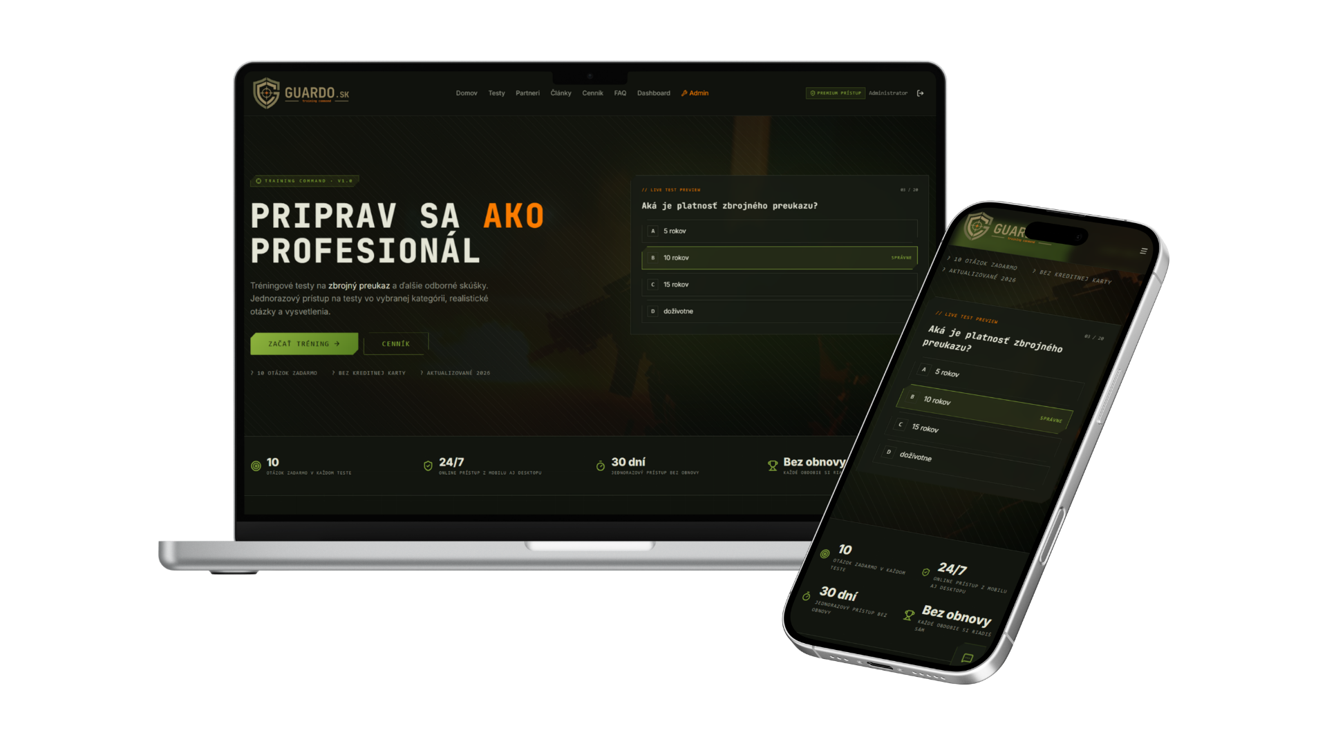 GUARDO.sk — E-learningový systém
